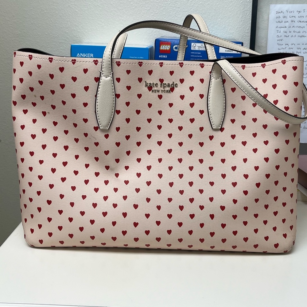 Kate Spade Leather Heart Tote
